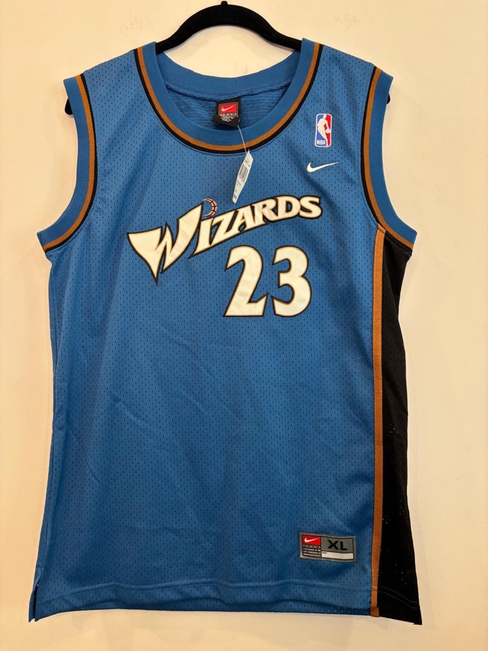 Michael Jordan #23 Wizards Nike Team Jersey XL NWT Vintage Blue NBA #A59